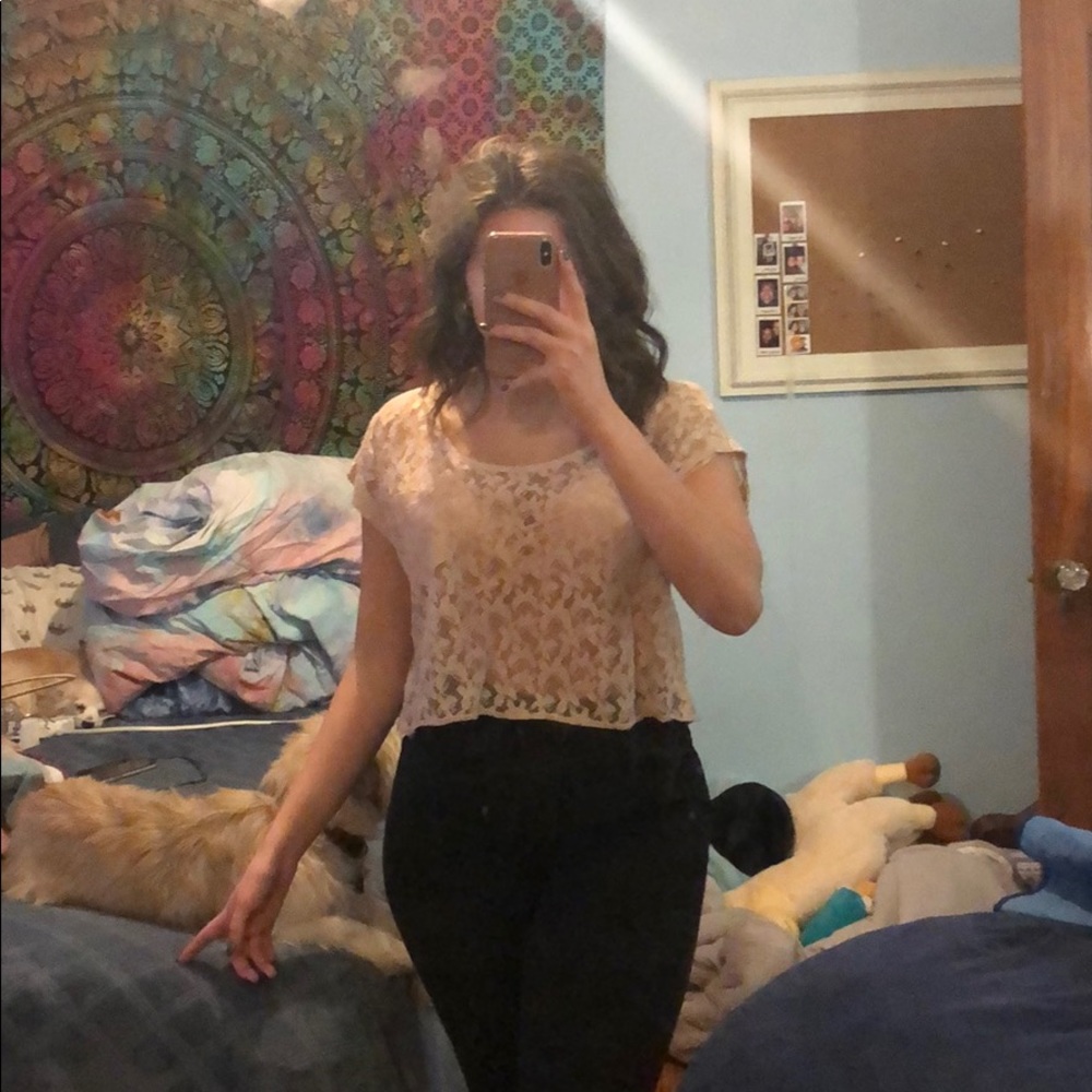 Mesh crop top